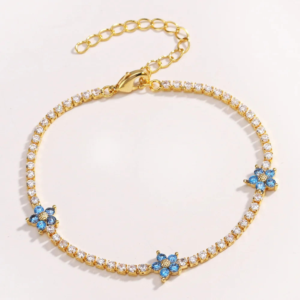 Flora Tennis Bracelet