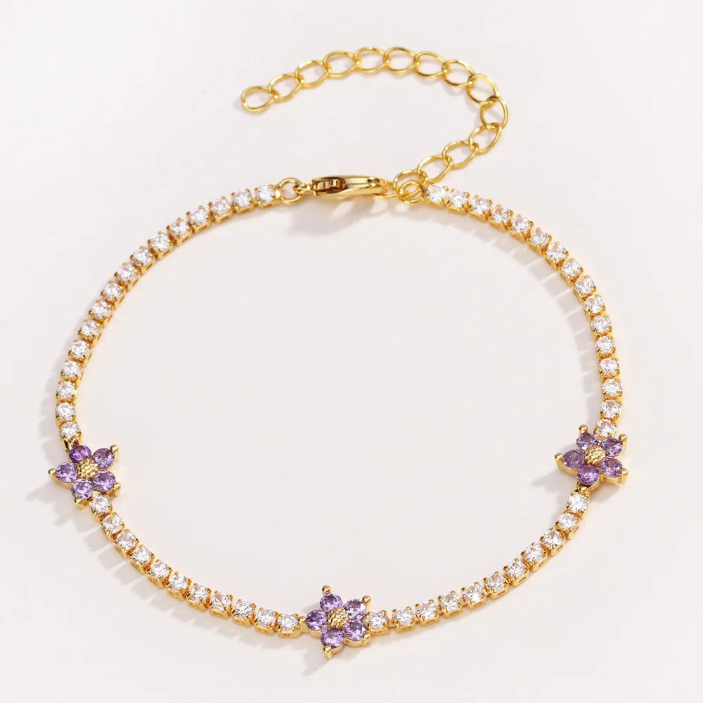 Flora Tennis Bracelet