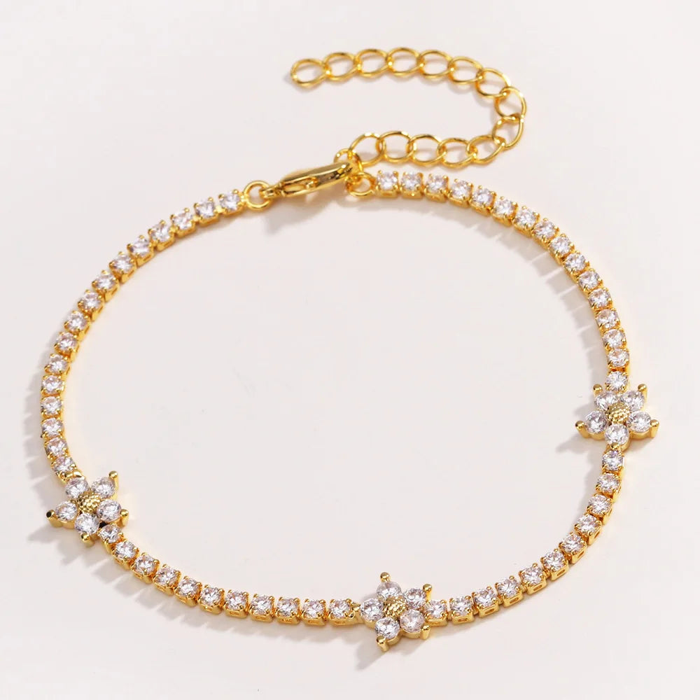 Flora Tennis Bracelet