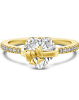 Elegant Bow Heart Ring | 925 Sterling Silver