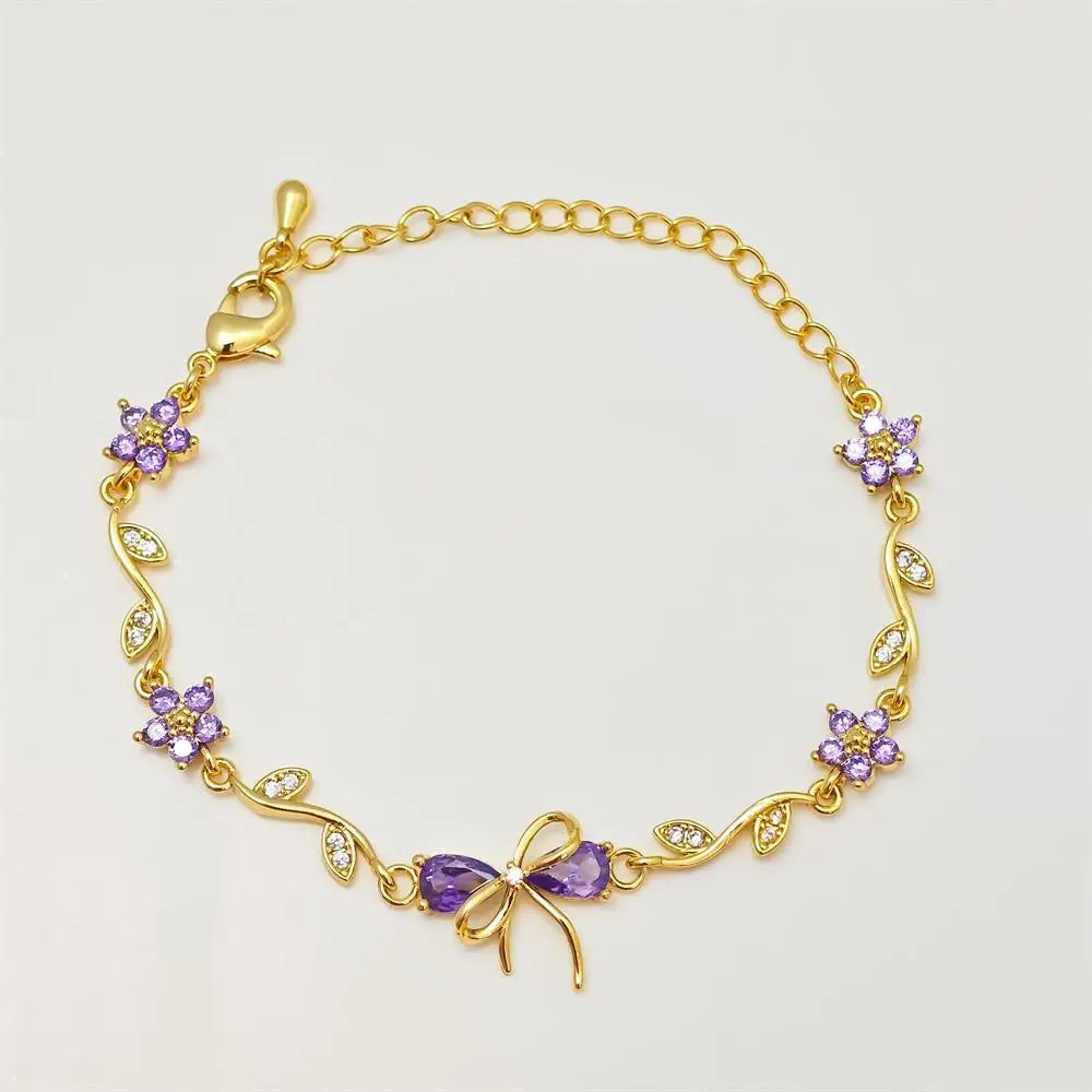 Ribbon Garden Chain Bracelet