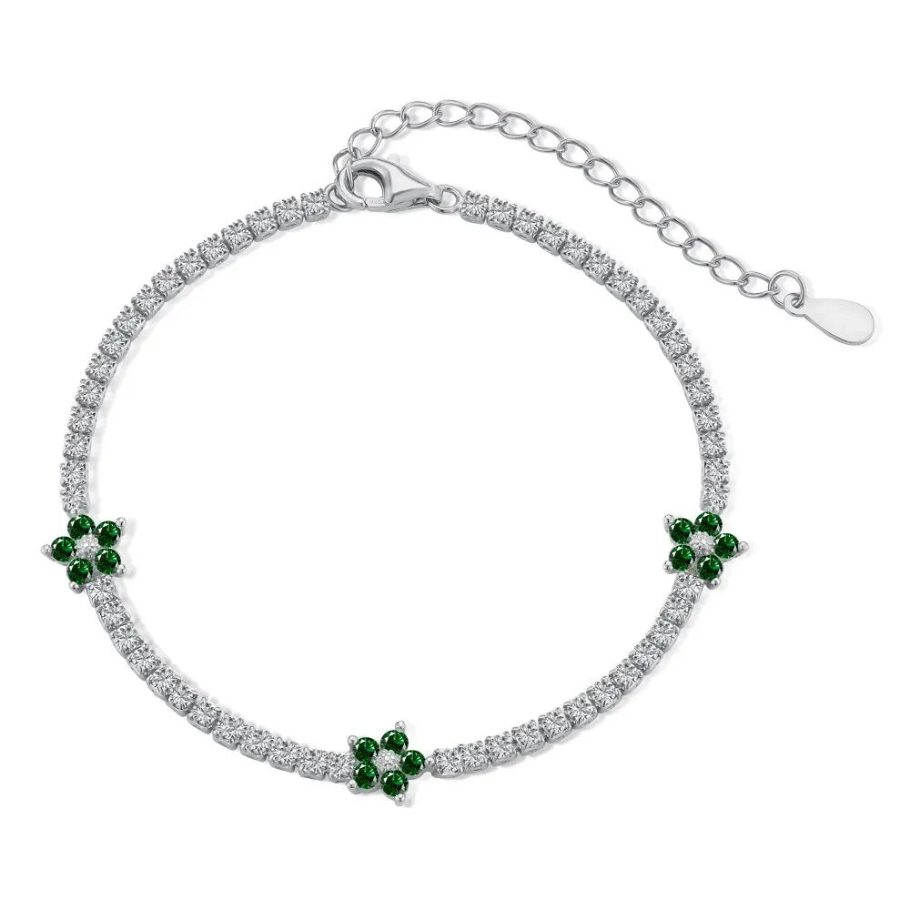 Flora Luxe Tennis Bracelet | 925 Sterling Silver