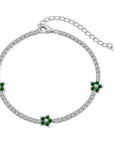 Flora Luxe Tennis Bracelet | 925 Sterling Silver