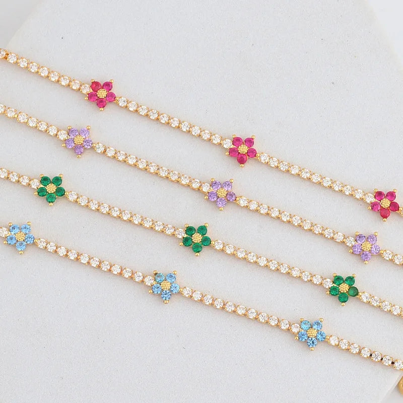 Flora Tennis Bracelet