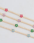 Flora Tennis Bracelet