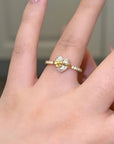 Elegant Bow Heart Ring | 925 Sterling Silver