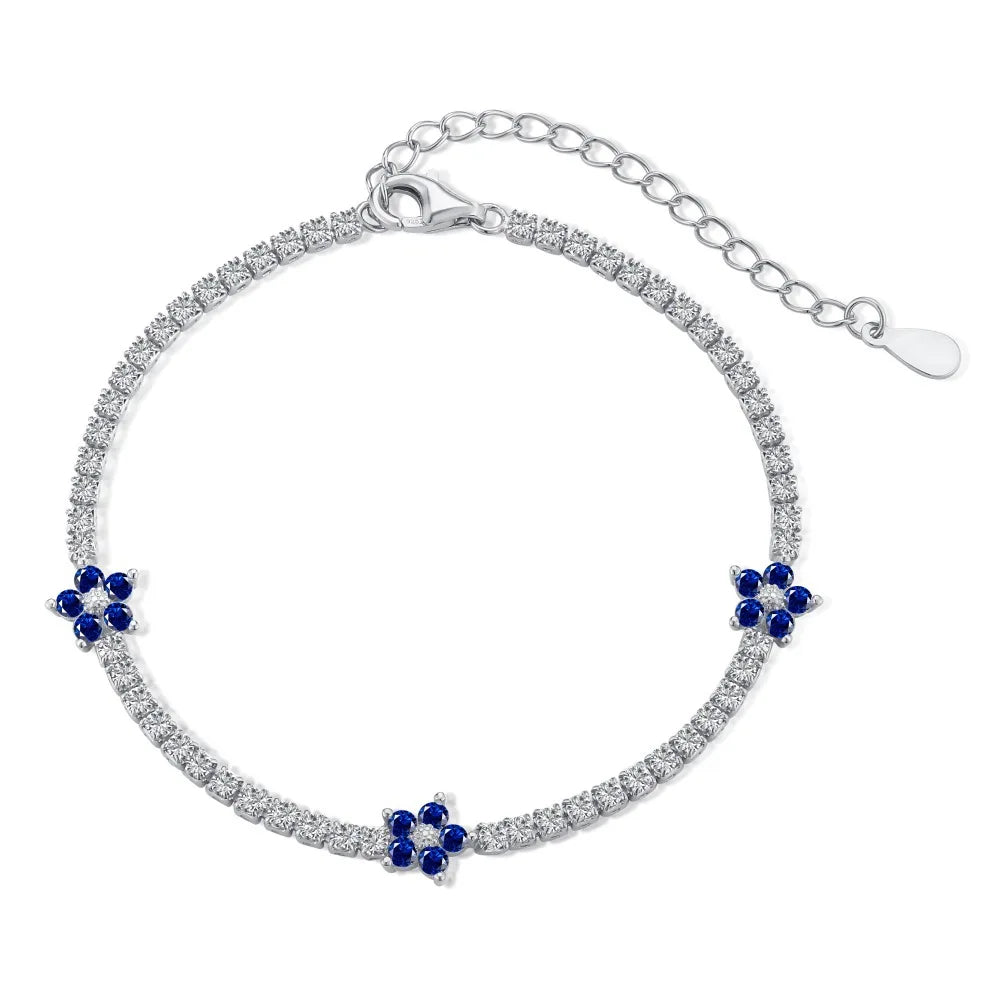 Flora Luxe Tennis Bracelet | 925 Sterling Silver