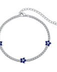 Flora Luxe Tennis Bracelet | 925 Sterling Silver
