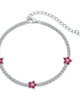 Flora Luxe Tennis Bracelet | 925 Sterling Silver