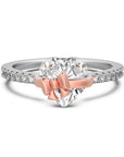 Elegant Bow Heart Ring | 925 Sterling Silver