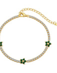 Flora Luxe Tennis Bracelet | 925 Sterling Silver
