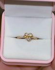 Elegant Bow Heart Ring | 925 Sterling Silver