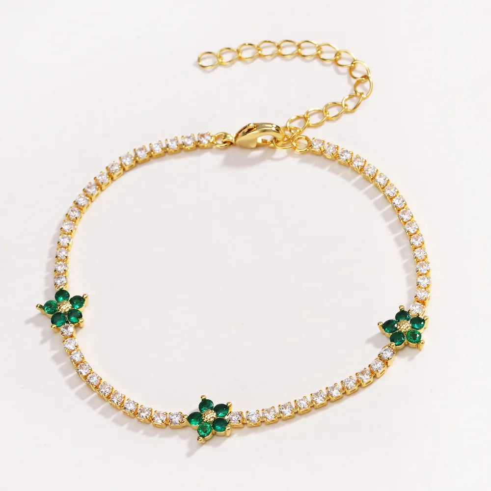 Flora Tennis Bracelet