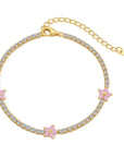 Flora Luxe Tennis Bracelet | 925 Sterling Silver