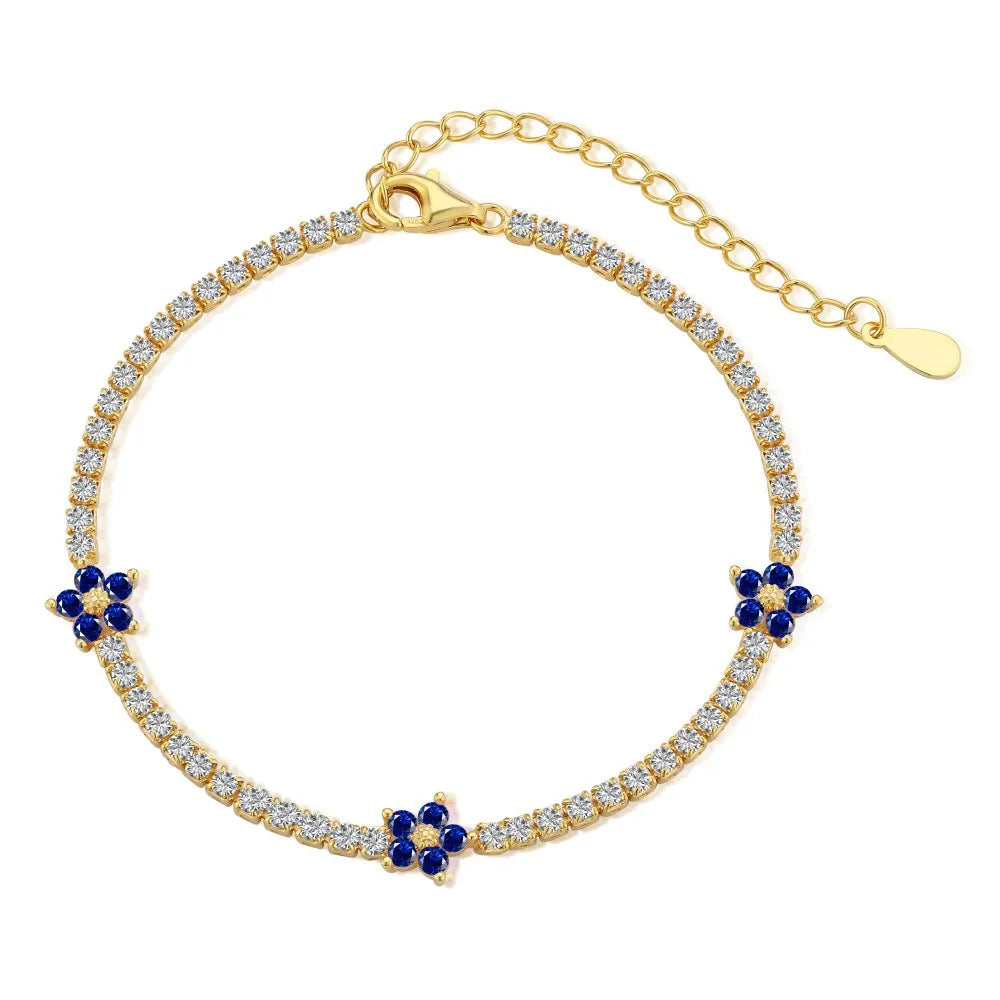 Flora Luxe Tennis Bracelet | 925 Sterling Silver