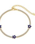 Flora Luxe Tennis Bracelet | 925 Sterling Silver