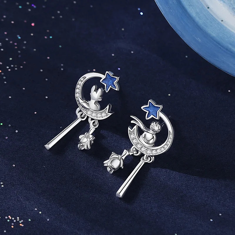 Little Prince and Fox Necklace and Earrings Set - Misty and Molly