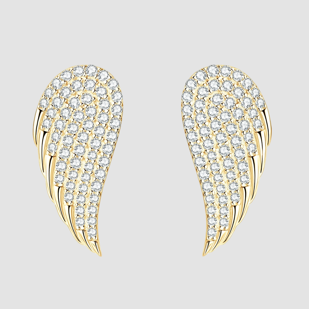 Angel’s Wings Moissanite Earrings - Misty and Molly