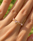 Crystal Bow Ring - Misty and Molly