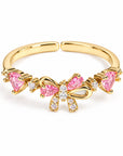 Crystal Bow Ring - Misty and Molly
