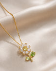 Daisy Bloom Pendant Necklace