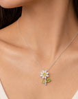 Daisy Bloom Pendant Necklace