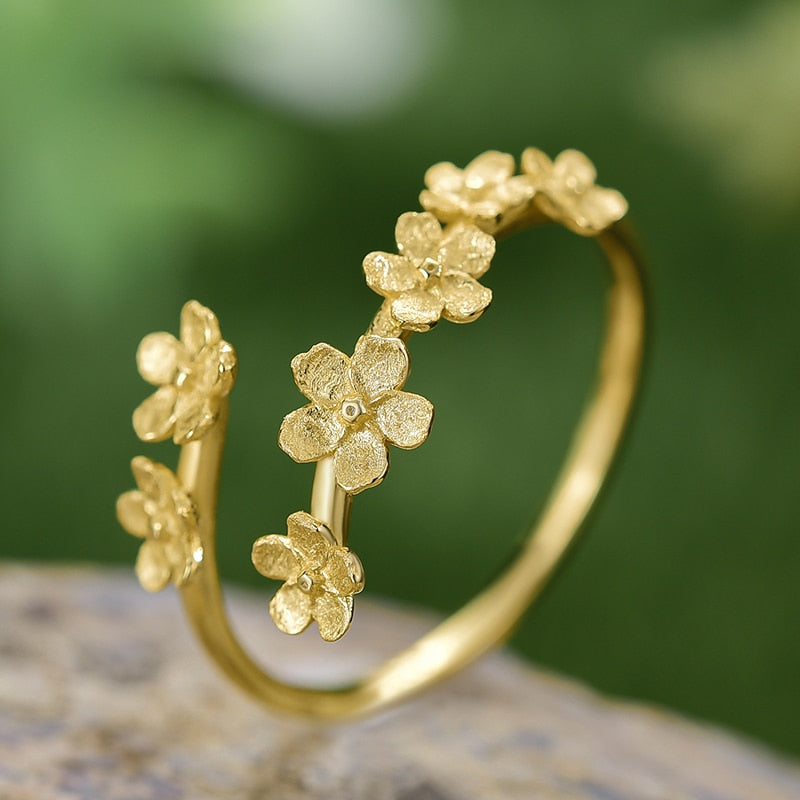 Timeless Memories Forget-Me-Not Silver Ring - Misty and Molly
