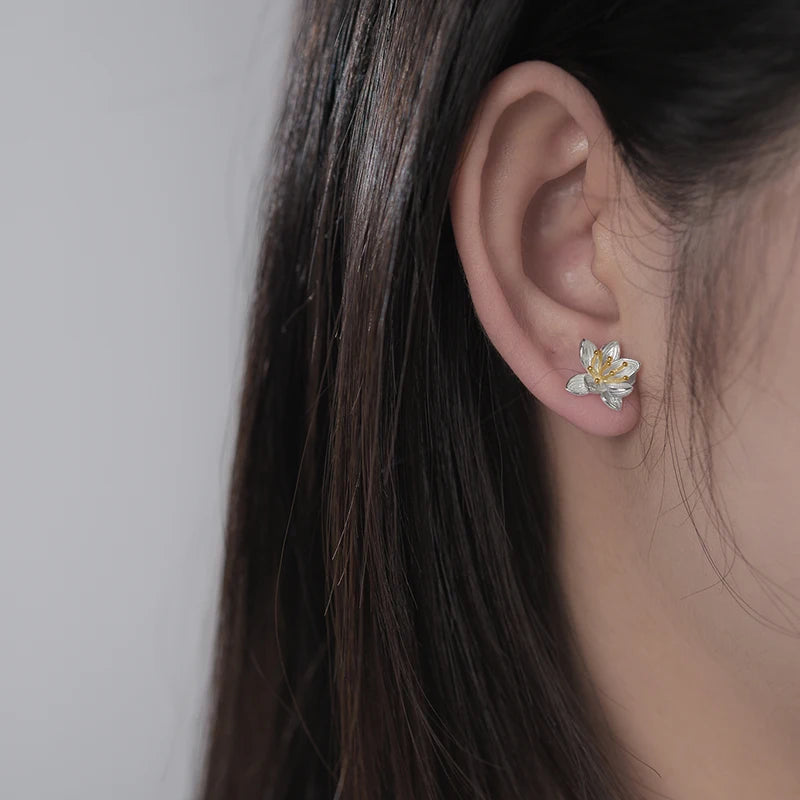 Bloom Eternal Lotus Earrings - Misty and Molly