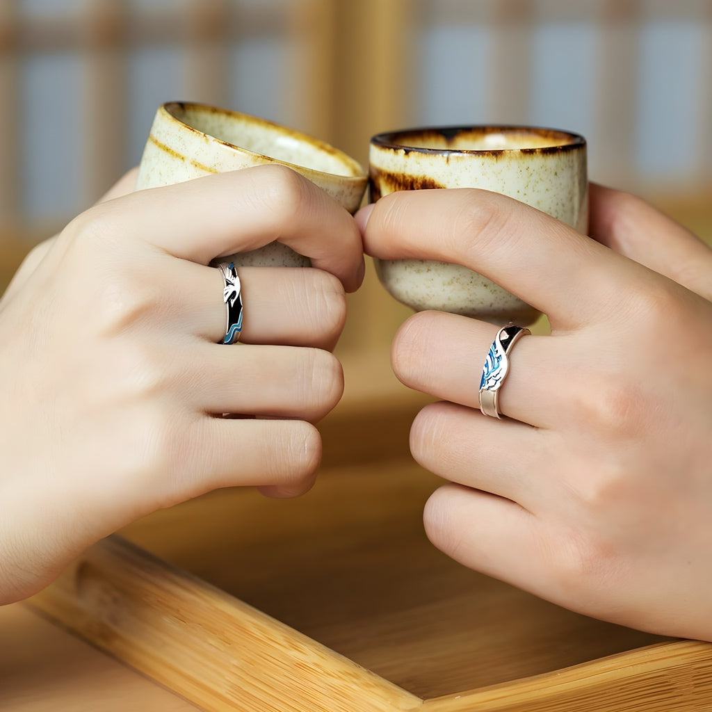 The Great Wave Ring Set - Misty and Molly