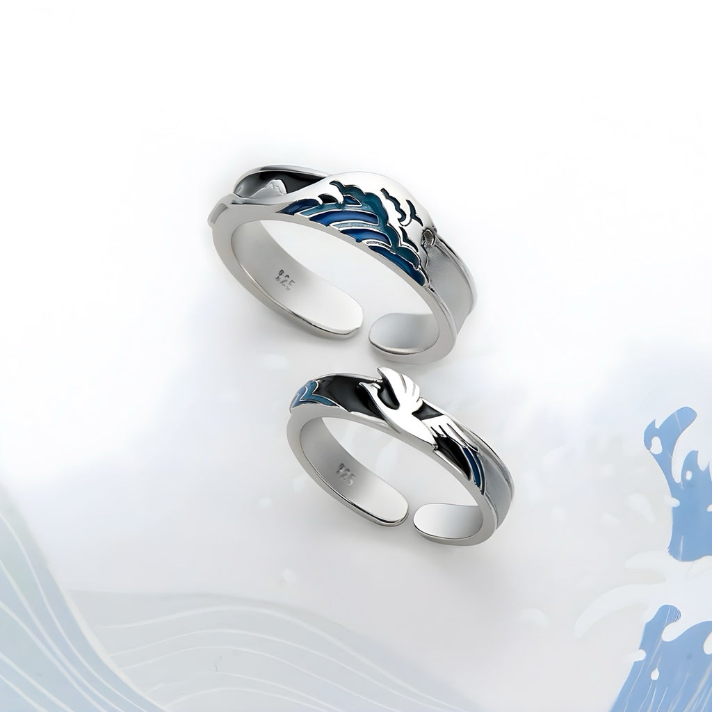 The Great Wave Ring Set - Misty and Molly