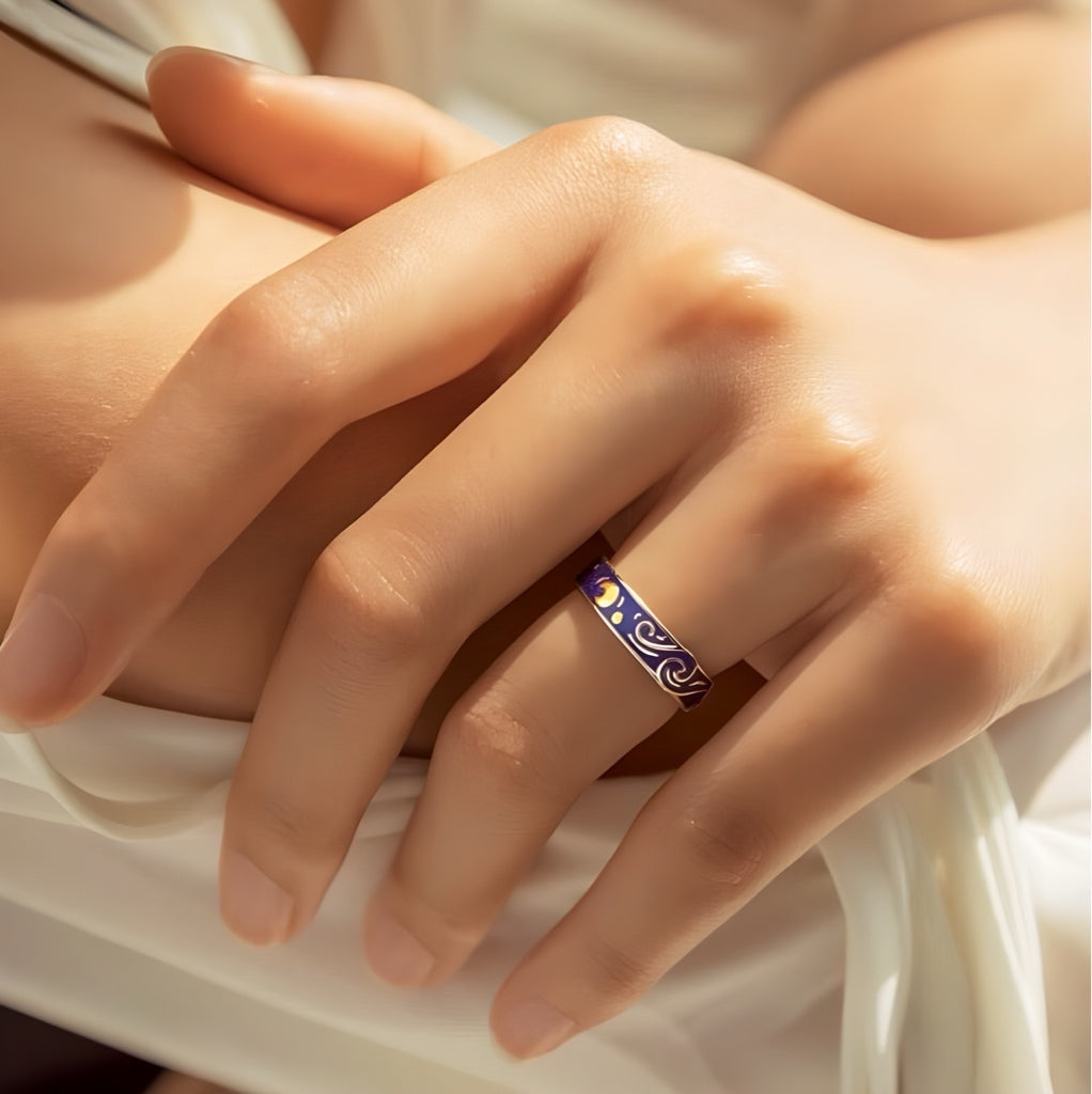 Starry Night Silver Ring - Misty and Molly