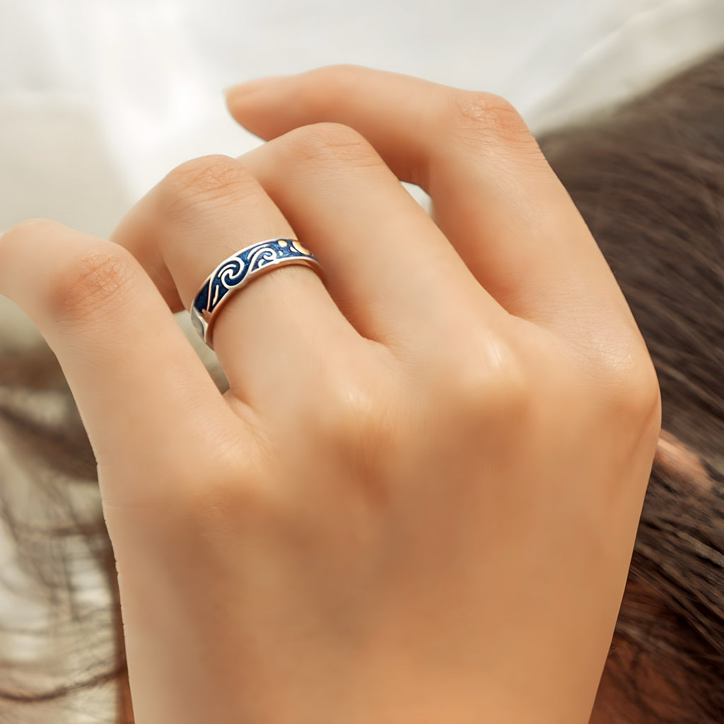 Starry Night Silver Ring - Misty and Molly