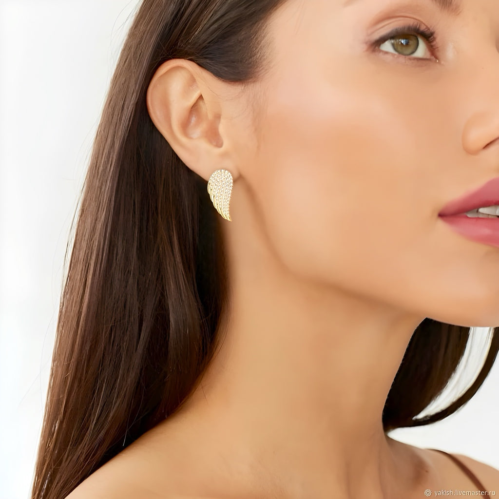 Angel’s Wings Moissanite Earrings - Misty and Molly