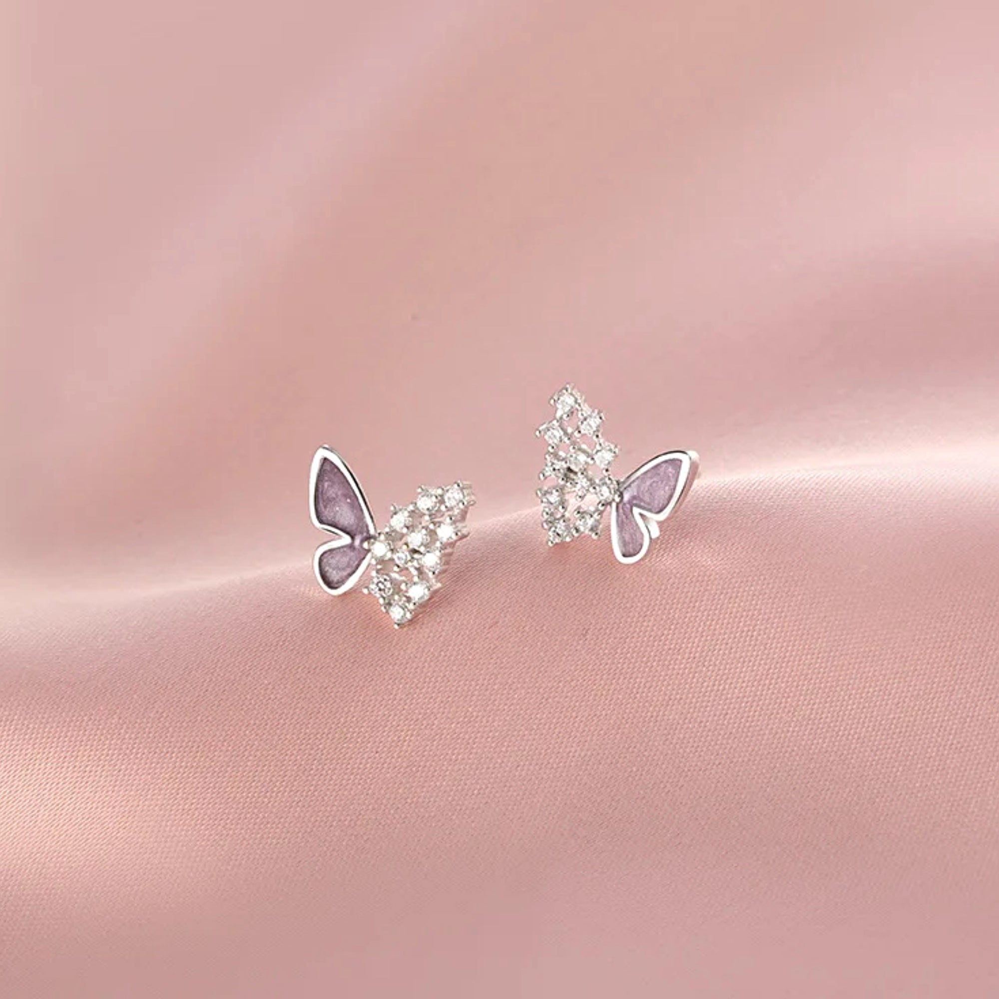 Violet Wings Butterfly Earrings - Misty and Molly