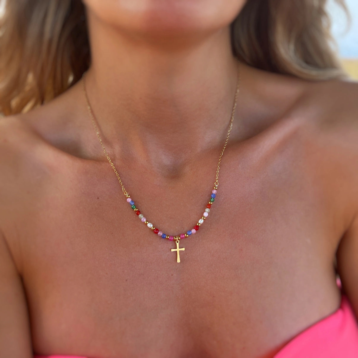 Grace Chain Beaded Necklace