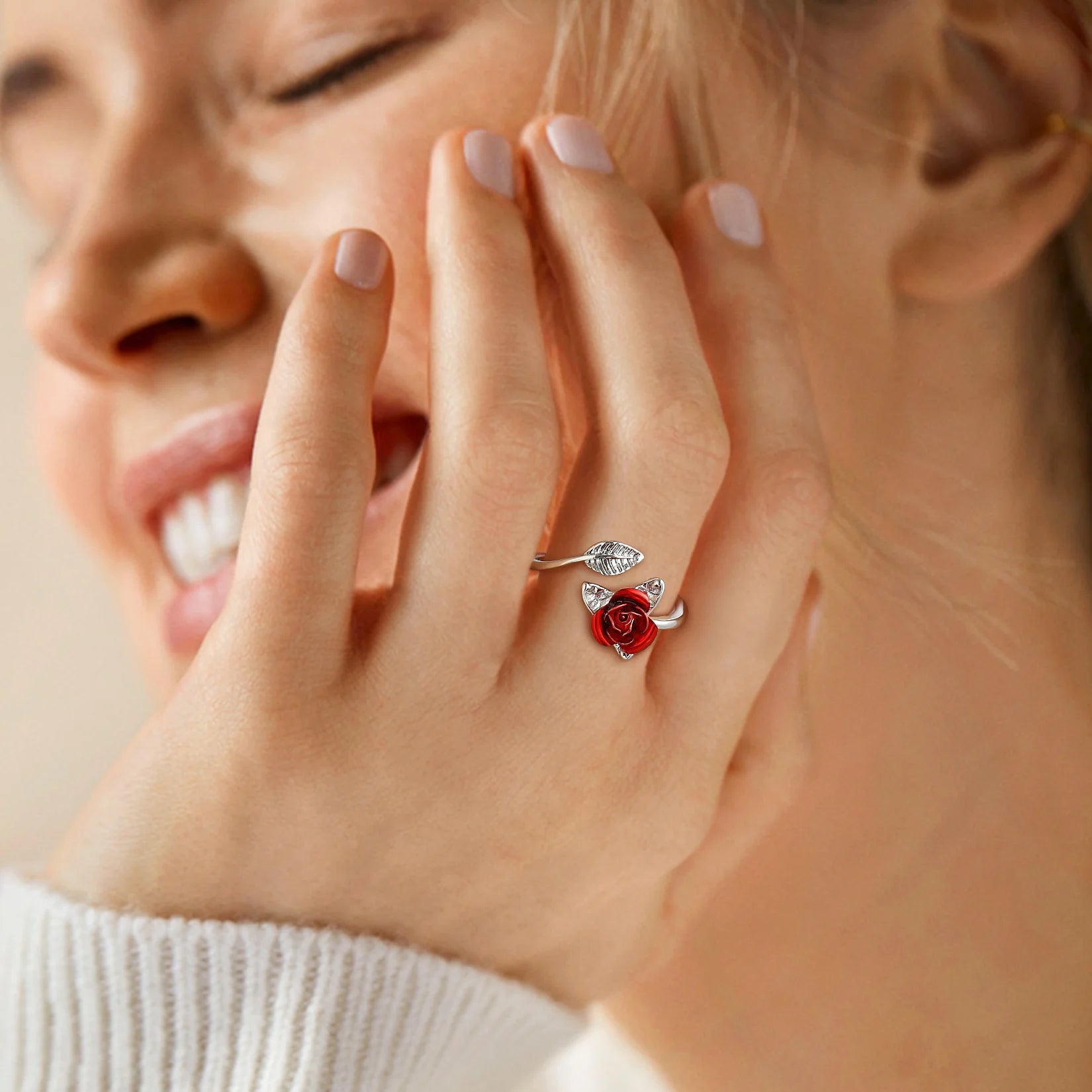 Eternal Bloom Rose Ring - Misty and Molly