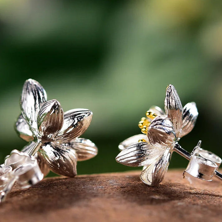 Bloom Eternal Lotus Earrings - Misty and Molly
