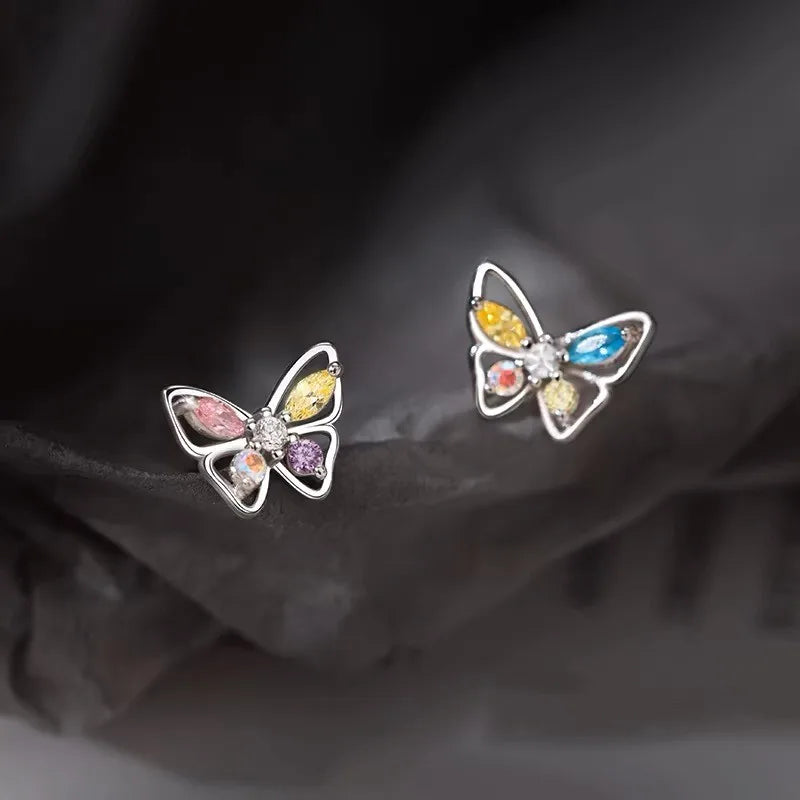 Rainbow Wings Butterfly Earrings - Misty and Molly