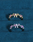 Crystal Bow Ring - Misty and Molly