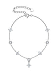 Circle of Luck Clover Moissanite Bracelet