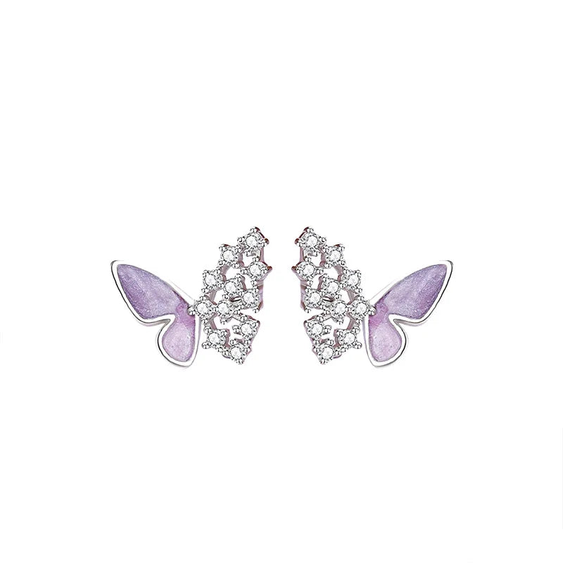 Violet Wings Butterfly Earrings - Misty and Molly