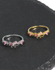 Crystal Bow Ring - Misty and Molly