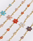 Flower Chain Bracelet - Misty and Molly