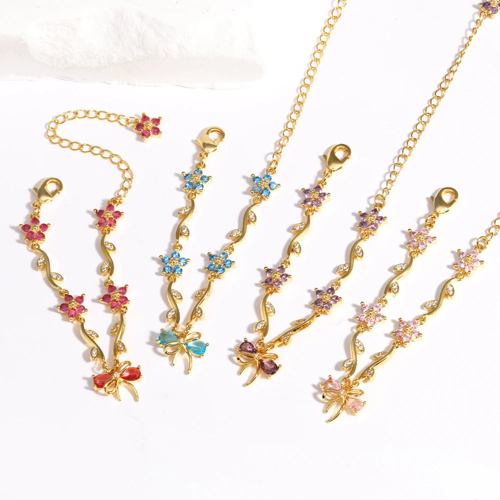 Ribbon Garden Bracelet - Misty and Molly