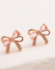 Crystal Bow Earrings - Misty and Molly