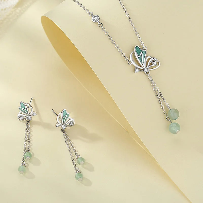 Celestial Butterfly Drop Earrings - Misty and Molly