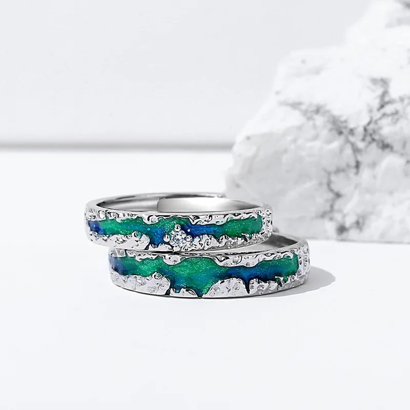 Aurora Promise Couple Rings - Misty and Molly