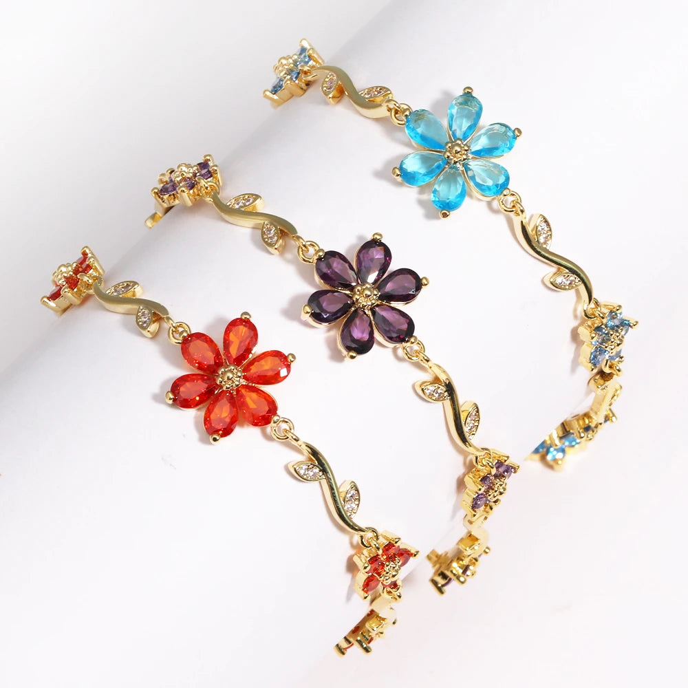 Flower Chain Bracelet - Misty and Molly