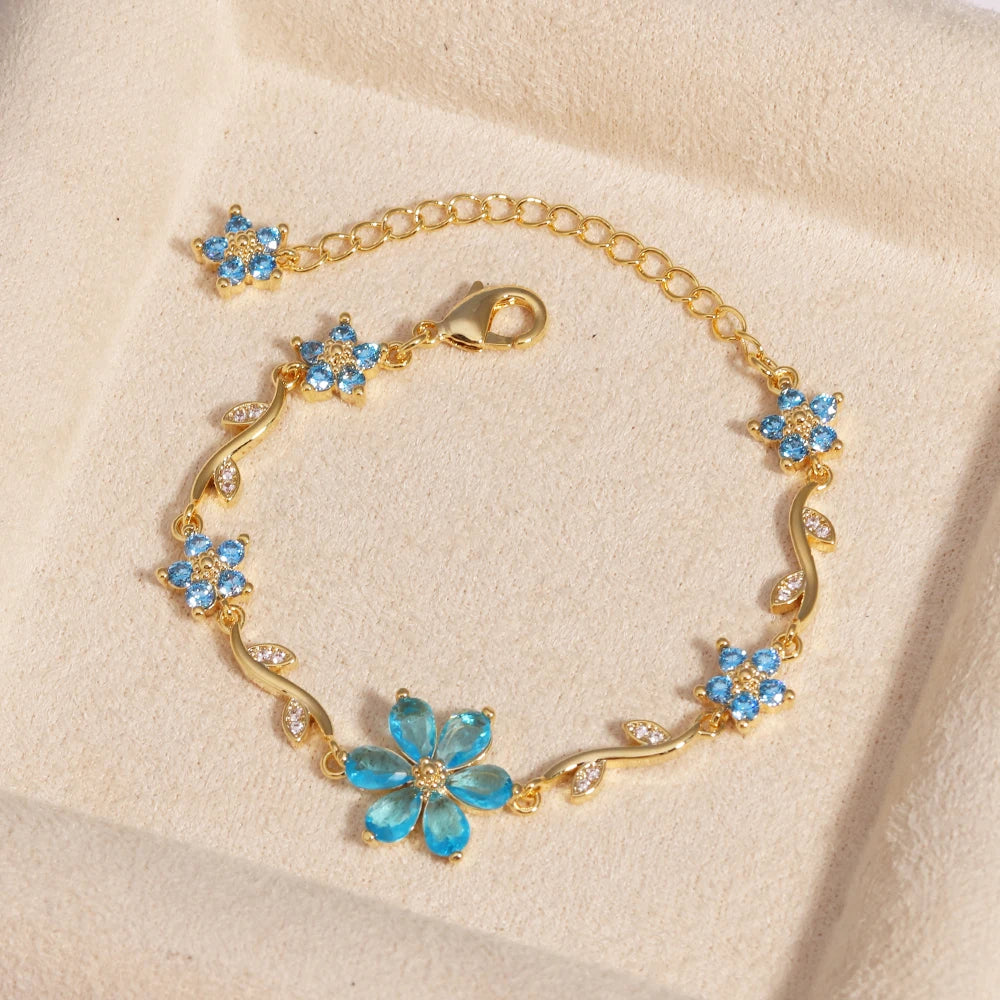 Flower Chain Bracelet - Misty and Molly