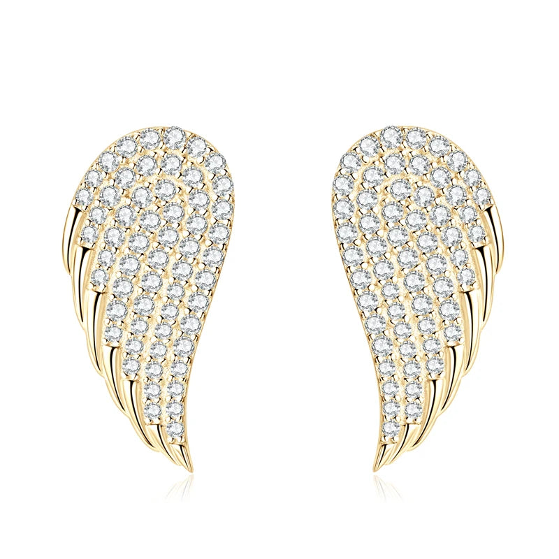 Angel’s Wings Moissanite Earrings - Misty and Molly